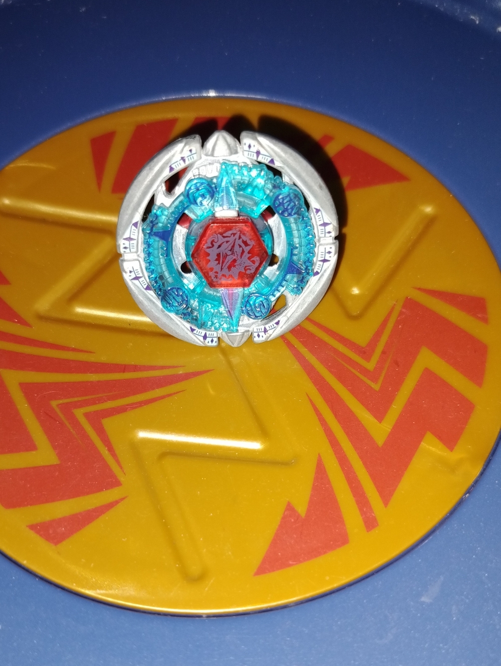 Hasbro Beyblade Metal Masters Flame Byxis 230WD 2010 with Ripcord Launcher, Tool